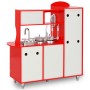 Cocinita de juguete MDF roja 80x31x89 cm de vidaXL, Juguetes de cocina y comida - Ref: Foro24-80253, Precio: 88,94 €, Descuen...