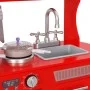 Cocinita de juguete MDF roja 80x31x89 cm de vidaXL, Juguetes de cocina y comida - Ref: Foro24-80253, Precio: 107,06 €, Descue...