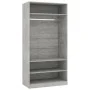 Betongrauer Sperrholzschrank 100x50x200 cm von , Kleiderschränke - Ref: Foro24-800229, Preis: 168,72 €, Rabatt: %