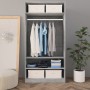 Betongrauer Sperrholzschrank 100x50x200 cm von , Kleiderschränke - Ref: Foro24-800229, Preis: 178,97 €, Rabatt: %