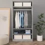 Betongrauer Sperrholzschrank 100x50x200 cm von , Kleiderschränke - Ref: Foro24-800229, Preis: 168,72 €, Rabatt: %