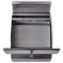 Rounded stainless steel mailbox by , mailboxes - Ref: Foro24-50351, Price: 49,65 €, Discount: %