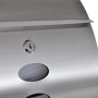 Rounded stainless steel mailbox by , mailboxes - Ref: Foro24-50351, Price: 49,65 €, Discount: %