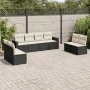 8-piece garden sofa set and black synthetic rattan cushions by , Modular outdoor sofas - Ref: Foro24-3251183, Price: 435,78 €...