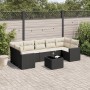 8-piece garden sofa set and black synthetic rattan cushions by , Modular outdoor sofas - Ref: Foro24-3251073, Price: 492,82 €...