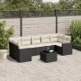 8-piece garden sofa set and black synthetic rattan cushions by , Modular outdoor sofas - Ref: Foro24-3251073, Price: 486,84 €...