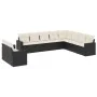Garden sofa set 10 pieces with black synthetic rattan cushions by , Modular outdoor sofas - Ref: Foro24-3251503, Price: 613,1...
