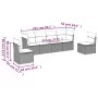 Garden sofa set with cushions 6 pieces beige synthetic rattan by , Garden sets - Ref: Foro24-3217368, Price: 392,55 €, Discou...