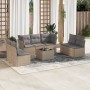 Garden sofa set with beige cushions 8 pcs PE rattan by , Garden sets - Ref: Foro24-3217419, Price: 439,63 €, Discount: %