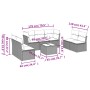 Garden sofa set with beige cushions 8 pcs PE rattan by , Garden sets - Ref: Foro24-3217419, Price: 439,63 €, Discount: %