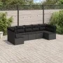 7-piece garden dining set and black synthetic rattan cushions by , Garden sets - Ref: Foro24-3217425, Price: 420,18 €, Discou...