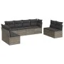 8-piece garden sofa set and gray synthetic rattan cushions by , Garden sets - Ref: Foro24-3217450, Price: 446,43 €, Discount: %