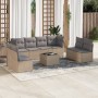 Set de sofás de jardín 9 pzas con cojines ratán sintético beige de , Conjuntos de jardín - Ref: Foro24-3217459, Precio: 531,8...