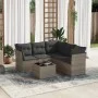 6-teiliges Gartenmöbel-Set und graue synthetische Rattankissen von , Gartensets - Ref: Foro24-3217630, Preis: 357,46 €, Rabat...