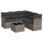 6-teiliges Gartenmöbel-Set und graue synthetische Rattankissen von , Gartensets - Ref: Foro24-3217630, Preis: 357,46 €, Rabat...