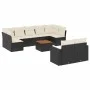 Garden sofa set 10 pieces with black synthetic rattan cushions by , Modular outdoor sofas - Ref: Foro24-3224271, Price: 565,2...