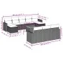 11-piece garden sofa set and black synthetic rattan cushions by , Modular outdoor sofas - Ref: Foro24-3224341, Price: 600,17 ...