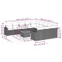 Set de sofás de jardín 12 piezas cojines ratán sintético negro de , Sofás modulares de exterior - Ref: Foro24-3224348, Precio...