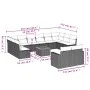 Garden sofa set with cushions 13 pieces beige synthetic rattan by , Modular outdoor sofas - Ref: Foro24-3224357, Price: 894,0...