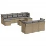 Garden sofa set with beige cushions 10 pieces synthetic rattan by , Garden sets - Ref: Foro24-3218329, Price: 571,25 €, Disco...