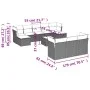 Garden sofa set with beige cushions 10 pieces synthetic rattan by , Garden sets - Ref: Foro24-3218329, Price: 571,25 €, Disco...