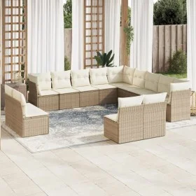 Set de sofás de jardín 12 pzas y cojines ratán sintético marrón de , Conjuntos de jardín - Ref: Foro24-3218418, Precio: 789,2...