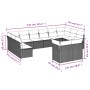 12-piece garden sofa set with gray synthetic rattan cushions by , Garden sets - Ref: Foro24-3218430, Price: 686,89 €, Discoun...