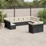 Gartensofa-Set 12-teilig mit schwarzen synthetischen Rattankissen von , Gartensets - Ref: Foro24-3218426, Preis: 682,73 €, Ra...