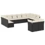 Garden sofa set 12 pieces with black synthetic rattan cushions by , Garden sets - Ref: Foro24-3218426, Price: 682,73 €, Disco...