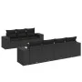 8-piece garden sofa set and black synthetic rattan cushions by , Garden sets - Ref: Foro24-3257679, Price: 555,27 €, Discount: %