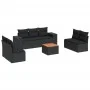 Set de sofás de jardín 8 piezas y cojines ratán sintético negro de , Conjuntos de jardín - Ref: Foro24-3257728, Precio: 494,0...
