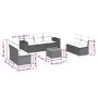 Set de sofás de jardín 8 piezas y cojines ratán sintético negro de , Conjuntos de jardín - Ref: Foro24-3257728, Precio: 494,0...