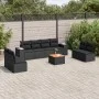 8-teiliges Gartensofa-Set und schwarze synthetische Rattankissen von , Gartensets - Ref: Foro24-3257735, Preis: 521,00 €, Rab...