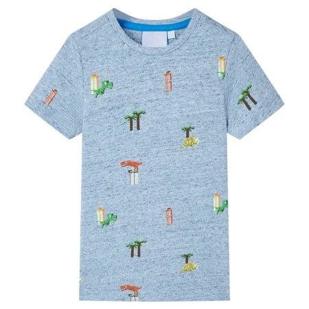 Camiseta infantil azul mélange 92 de , Camisetas para niños - Ref: Foro24-12224, Precio: 8,92 €, Descuento: %