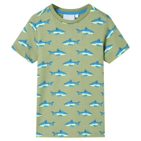 Light khaki children's t-shirt 128 by , Kids T-shirts - Ref: Foro24-12302, Price: 7,85 €, Discount: %