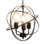 Schwarze kugelförmige Pendelleuchte mit 3 E27-Glühbirnen von vidaXL, Lampen - Ref: Foro24-281626, Preis: 75,64 €, Rabatt: %