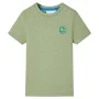 Camiseta infantil caqui claro 104 de , Camisetas para niños - Ref: Foro24-12340, Precio: 7,61 €, Descuento: %