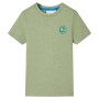 Light khaki children's t-shirt 104 by , Kids T-shirts - Ref: Foro24-12340, Price: 7,70 €, Discount: %