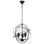 Schwarze kugelförmige Pendelleuchte mit 3 E27-Glühbirnen von vidaXL, Lampen - Ref: Foro24-281626, Preis: 75,64 €, Rabatt: %