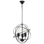 Schwarze kugelförmige Pendelleuchte mit 3 E27-Glühbirnen von vidaXL, Lampen - Ref: Foro24-281626, Preis: 77,17 €, Rabatt: %
