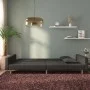 2-Sitzer-Schlafsofa mit zwei schwarzen Stoffkissen von , Sofas - Ref: Foro24-375901, Preis: 277,70 €, Rabatt: %