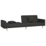 2-Sitzer-Schlafsofa mit zwei schwarzen Stoffkissen von , Sofas - Ref: Foro24-375901, Preis: 277,70 €, Rabatt: %