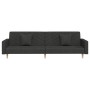 2-seater sofa bed with two black fabric pillows by , Sofas - Ref: Foro24-375901, Price: 279,89 €, Discount: %