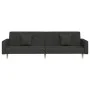 2-Sitzer-Schlafsofa mit zwei schwarzen Stoffkissen von , Sofas - Ref: Foro24-375901, Preis: 277,70 €, Rabatt: %