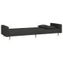 2-Sitzer-Schlafsofa mit zwei schwarzen Stoffkissen von , Sofas - Ref: Foro24-375901, Preis: 277,70 €, Rabatt: %
