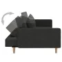 2-Sitzer-Schlafsofa mit zwei schwarzen Stoffkissen von , Sofas - Ref: Foro24-375901, Preis: 277,70 €, Rabatt: %