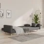 2-seater sofa bed with two pillows in dark gray fabric by , Sofas - Ref: Foro24-375742, Price: 277,94 €, Discount: %