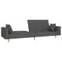 2-seater sofa bed with two pillows in dark gray fabric by , Sofas - Ref: Foro24-375742, Price: 277,94 €, Discount: %
