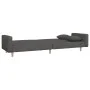 2-seater sofa bed with two pillows in dark gray fabric by , Sofas - Ref: Foro24-375742, Price: 277,94 €, Discount: %
