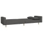 2-Sitzer-Schlafsofa mit zwei Kissen aus dunkelgrauem Stoff von , Sofas - Ref: Foro24-375742, Preis: 282,83 €, Rabatt: %
